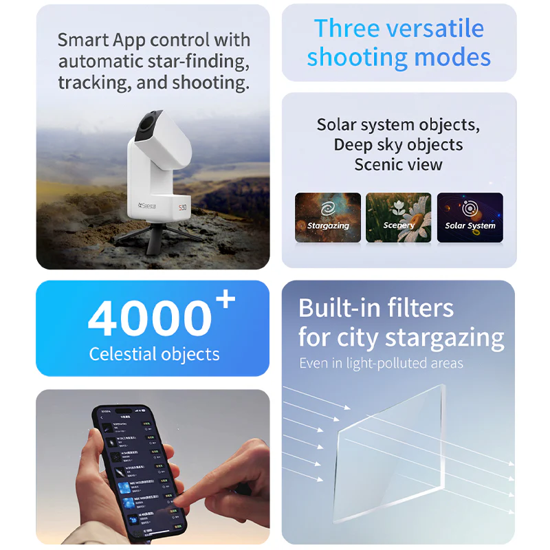 Seestar S30 All-in-One Smart Telescope/Camera Tiny and Mighty - Image 7