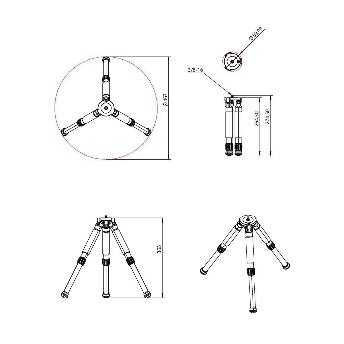 TC20 Carbon Fiber Tripod for Seestar - Image 4
